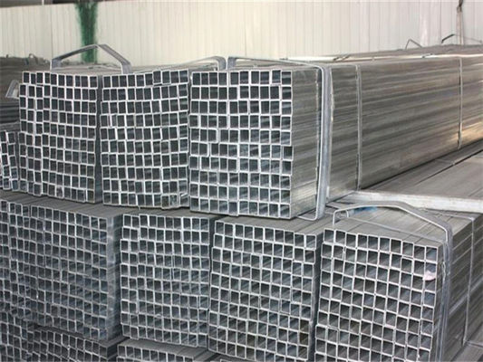 ST52 ASTM A53 Square Galvanized Steel Pipes Small Diameter For Glass Curtain Wall