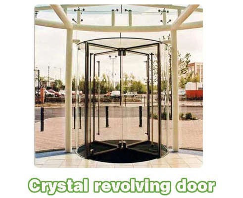 Shopping center mansion Automatic crane Revolving Door Unit with 3 or 4 wings
