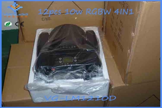 Paralleled RGBW LED Beam Moving Head Light for theatre or disco stage lighting equipment