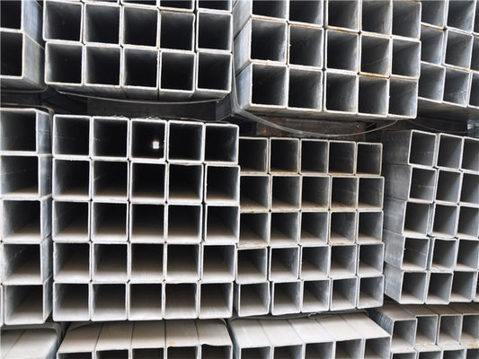 ST52 ASTM A53 Square Galvanized Steel Pipes Small Diameter For Glass Curtain Wall
