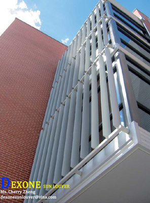 Aluminium vertical d'auvents utilisé pour le mur rideau de façade