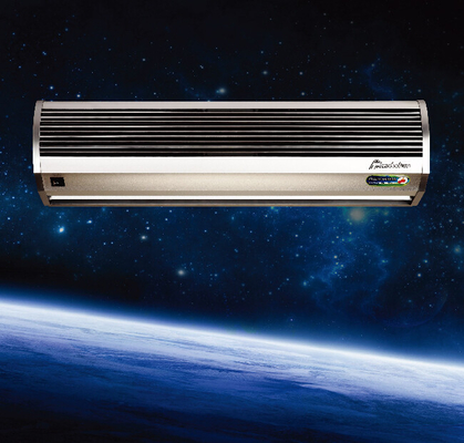 Rideaux d'air aériens résidentiels argentés en aluminium de porte avec le ventilateur centrifuge